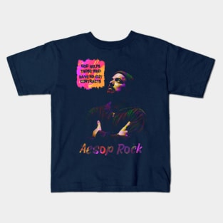 Aesop Rock popart Kids T-Shirt